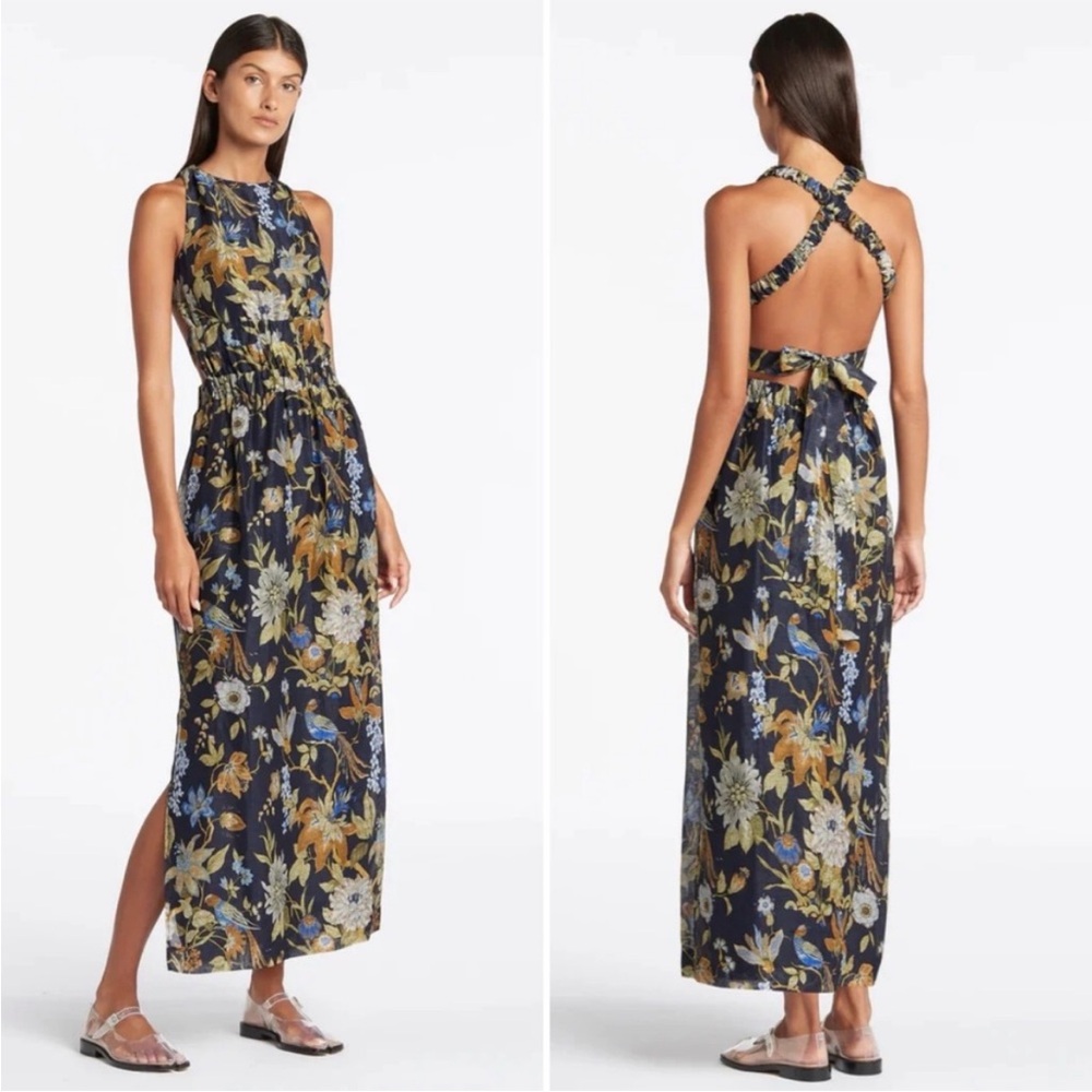 Sir The Label Lilian Cross Back Dress Delia